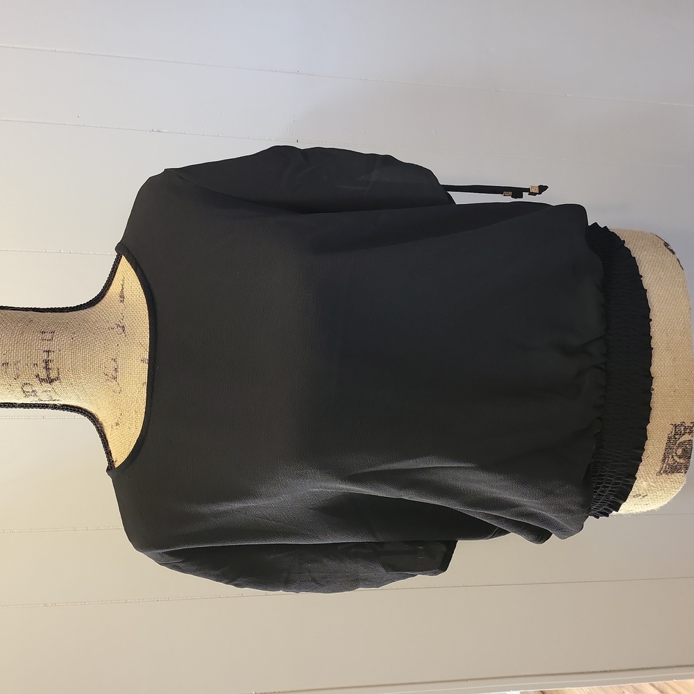 MICHAEL KORS BLACK BLOUSE SIZE LARGE